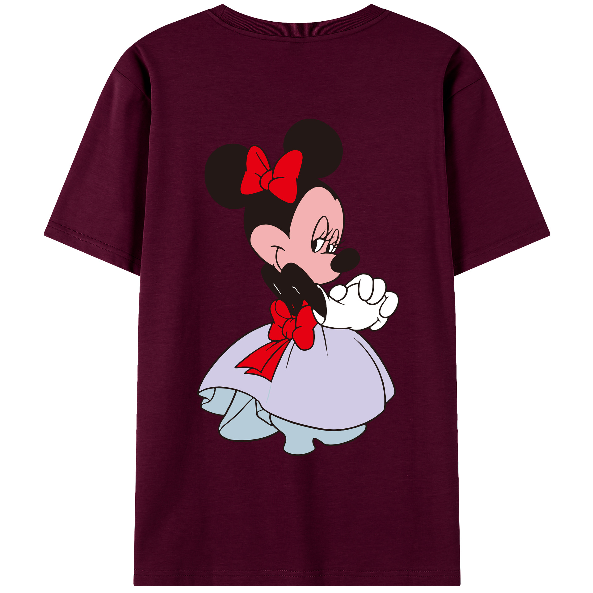 （画像用） ミッキーマウス Mickey Mouse レディース半袖Tシャツ(バックプリント)